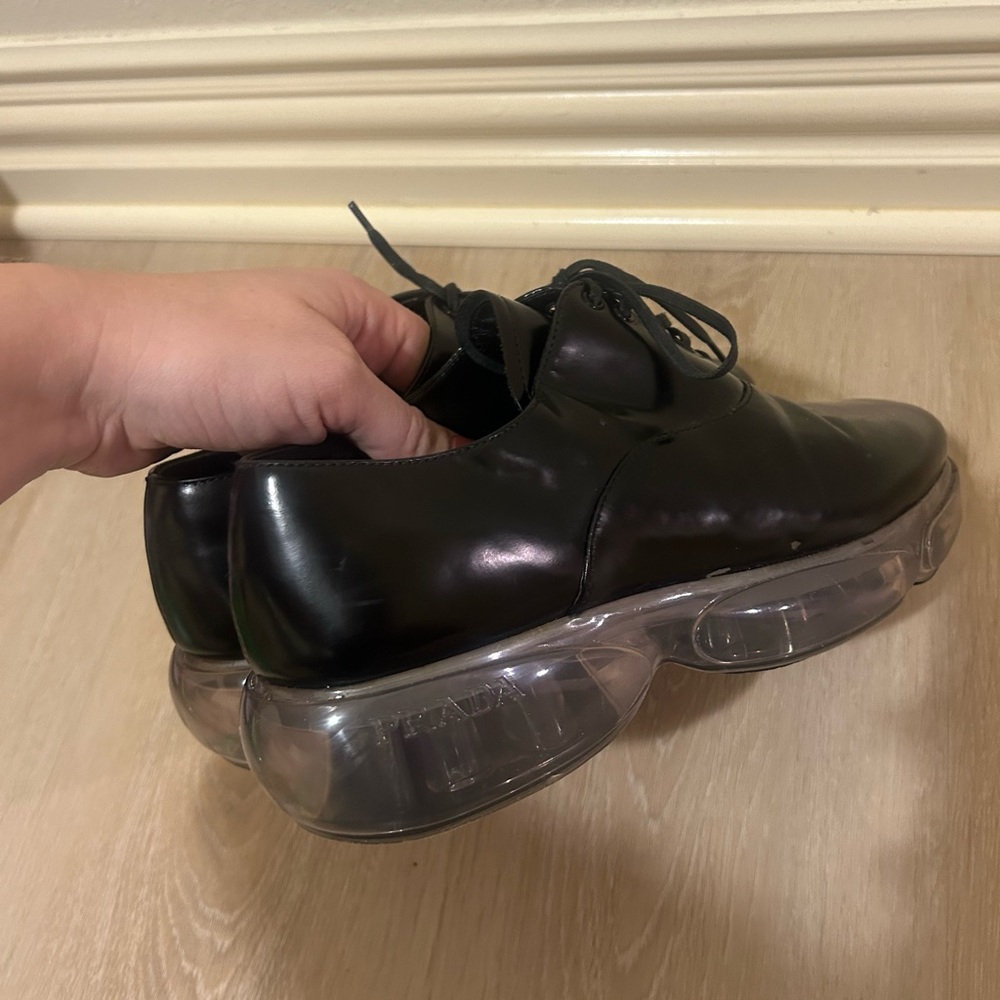 Prada Black Leather Shoes
